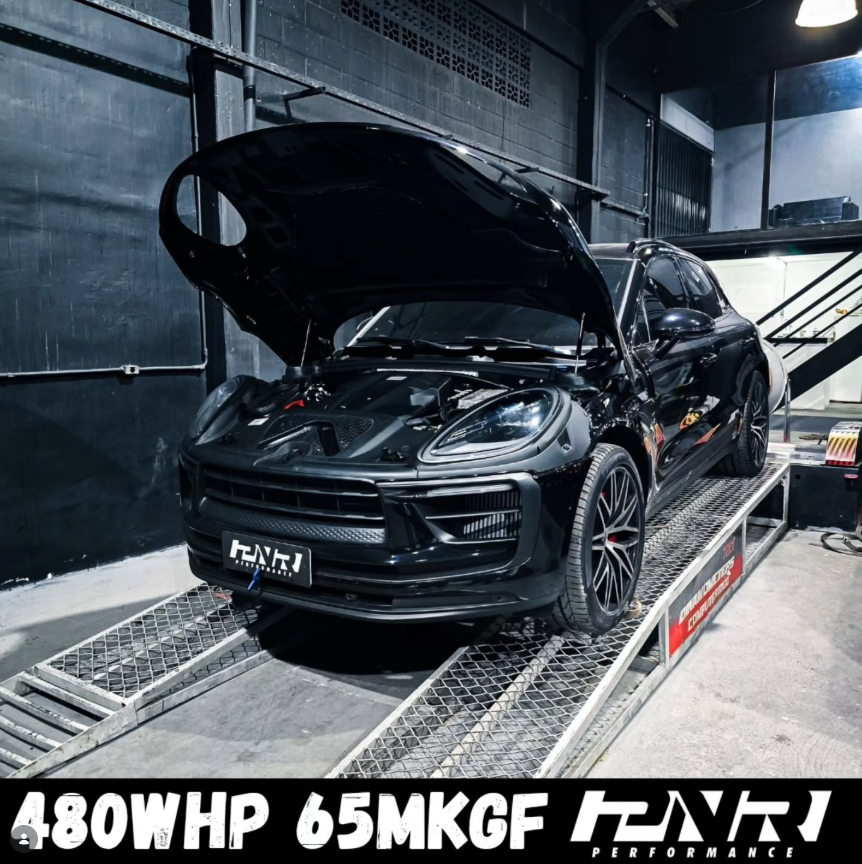 Porsche no dinamômetro da PNR Performance